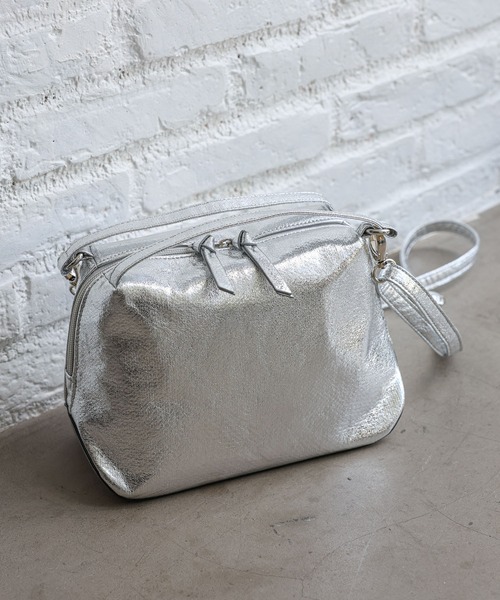 GLOBAL WORK(グローバルワーク)の「スペ軽お財布ショルダー/132336(ショルダーバッグ・レディース・シルバー/ブラック/レオパード/アニマル/アイボリー系8/ホワイト・ONE SIZE)」の5枚目の写真