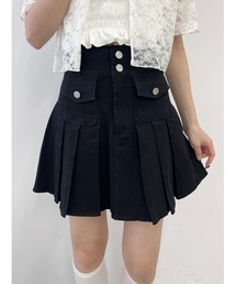 PHILLY | 【PHILLY】ポケットデニムプリーツスカート(デニムスカート)