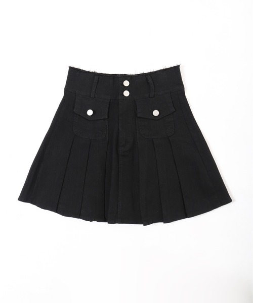 PHILLY（フィリー）の「【PHILLY】ポケットデニムプリーツスカート（デニムスカート・レディース・ブラック/ブルー・FREE）」の13枚目の写真