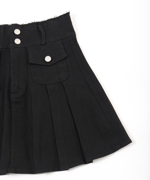 PHILLY（フィリー）の「【PHILLY】ポケットデニムプリーツスカート（デニムスカート・レディース・ブラック/ブルー・FREE）」の16枚目の写真