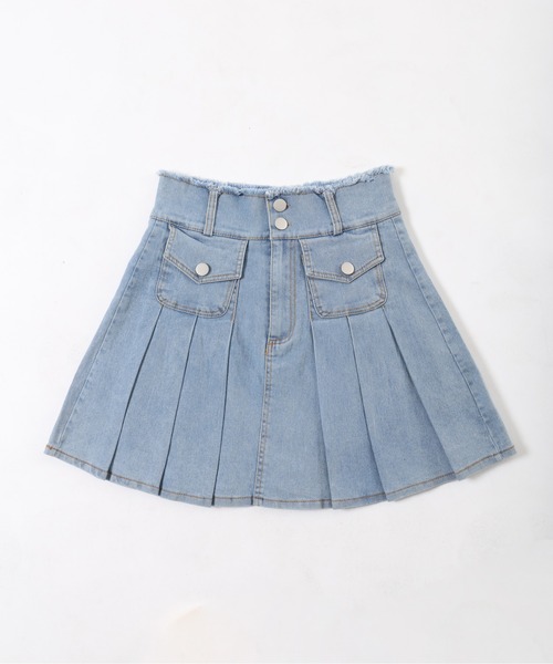 PHILLY（フィリー）の「【PHILLY】ポケットデニムプリーツスカート（デニムスカート・レディース・ブラック/ブルー・FREE）」の14枚目の写真