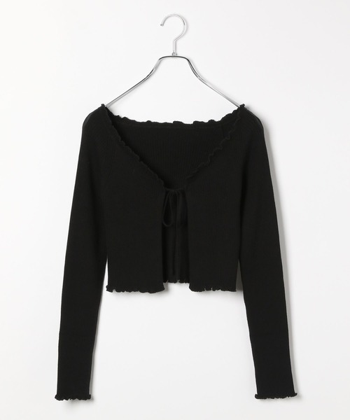 セール】コンパクトフリルカーディガン 144359（カーディガン/ボレロ