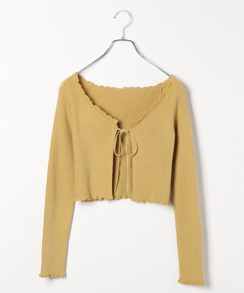 セール】コンパクトフリルカーディガン 144359（カーディガン/ボレロ