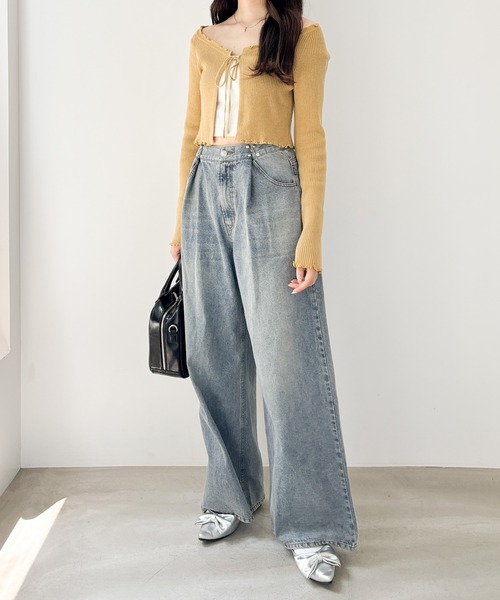 セール】コンパクトフリルカーディガン 144359（カーディガン/ボレロ