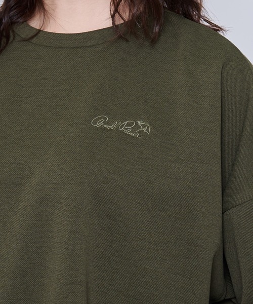 Arnold Palmer(アーノルドパーマー)の「カットカルゼ クルーネック プルオーバー(スウェット・レディース・カーキ/ブラック/アイボリー・S/L/M)」の5枚目の写真