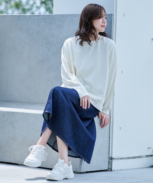 Arnold Palmer(アーノルドパーマー)の「カットカルゼ クルーネック プルオーバー(スウェット・レディース・カーキ/ブラック/アイボリー・S/L/M)」の13枚目の写真