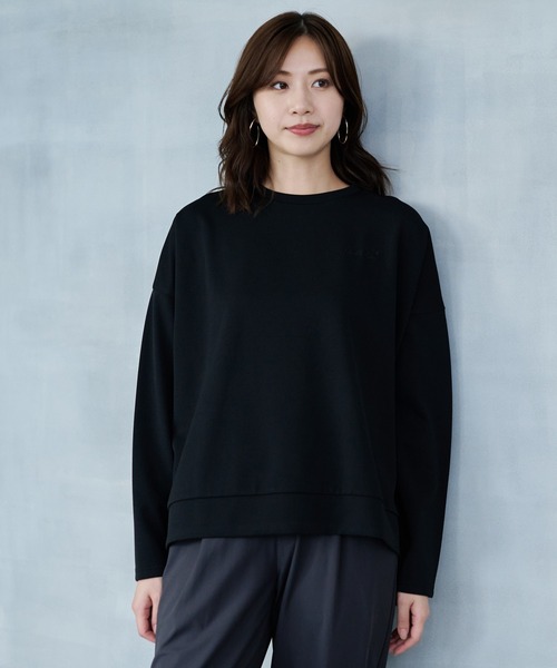 Arnold Palmer(アーノルドパーマー)の「カットカルゼ クルーネック プルオーバー(スウェット・レディース・カーキ/ブラック/アイボリー・S/L/M)」の14枚目の写真