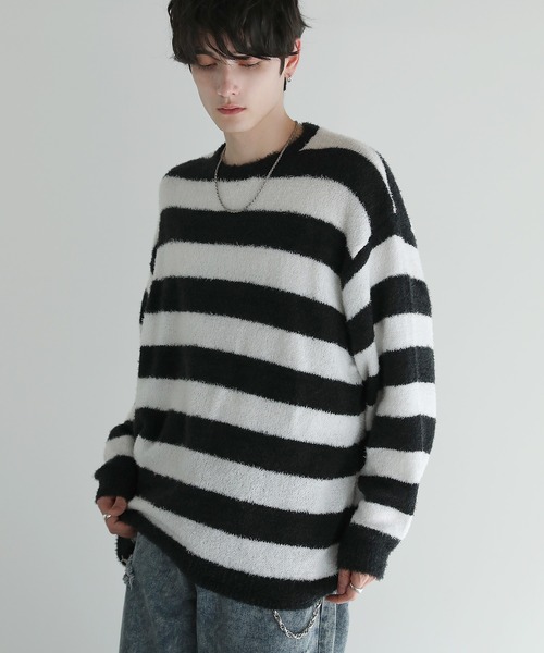 セール】Buyer's Select/フェザーヤーンビッグシルエットクルーネック