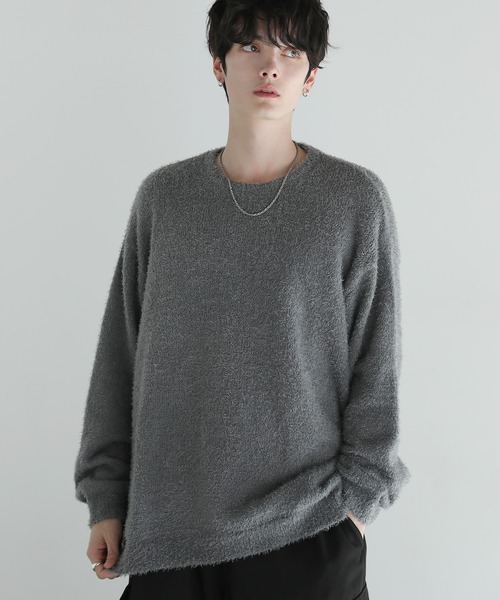 セール】Buyer's Select/フェザーヤーンビッグシルエットクルーネック