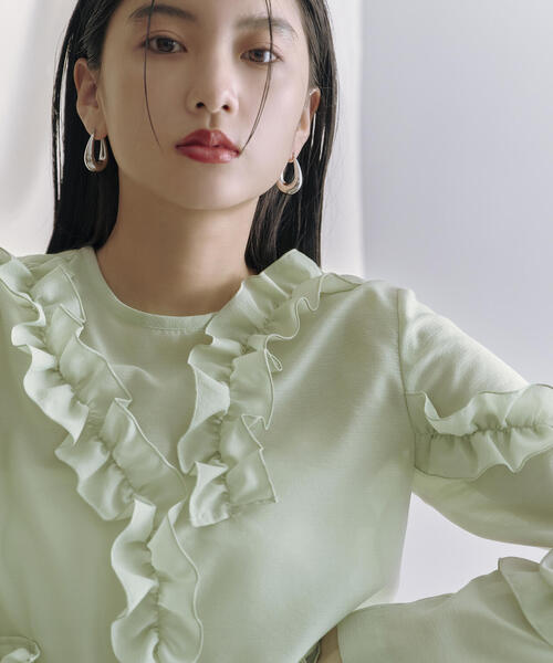 N.（N. Natural Beauty Basic）（エヌエヌナチュラルビューティーベーシック）の「◆ボリュームドロップピアス（ピアス（両耳用）・レディース・ゴールド/シルバー・ﾌﾘ-）」の7枚目の写真