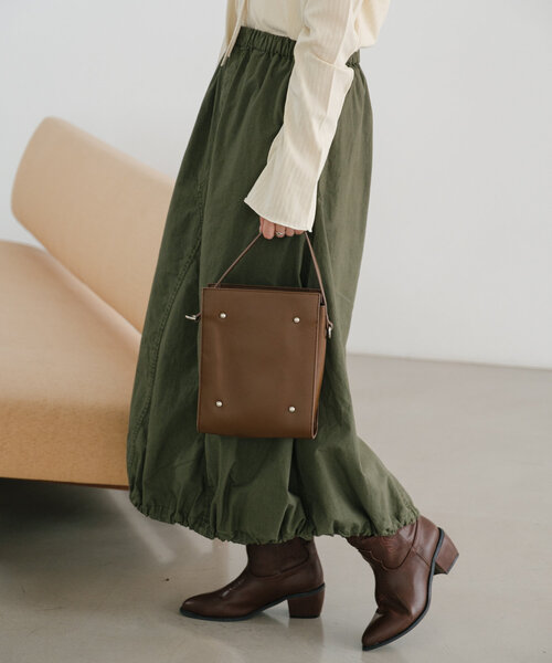 Kastane（カスタネ）の「スタッズレザーバッグ（ショルダーバッグ・レディース・ブラック/ブラウン/ピンク・FREE）」の7枚目の写真