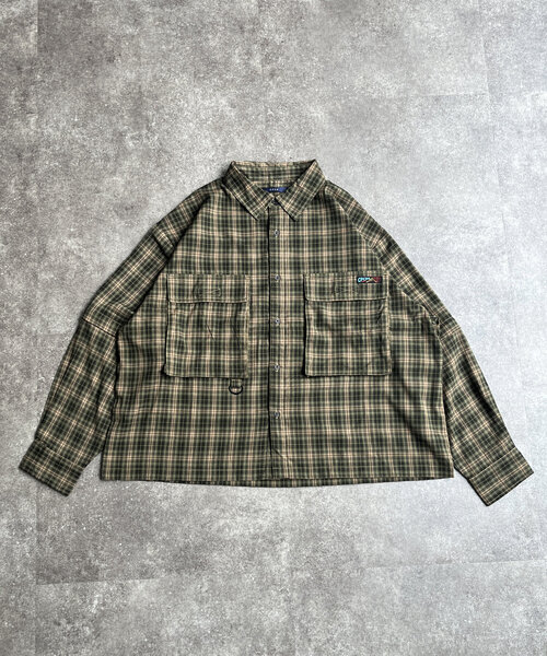 セール】デタッチャブルチェックフィッシングシャツ（シャツ