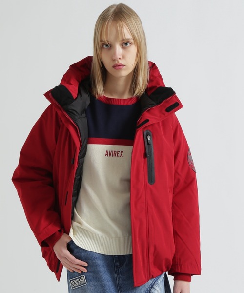 AVIREX（アヴィレックス）の「《WEB&DEPOT限定》ミリタリーファンクションダウン2/ MILITARY FUNCTION DOWN 2/AVIREX/アビレックス（ダウンジャケット/コート・レディース・ブラック/ベージュ/グレー系その他3/レッド/ネイビー/レッド系その他4/オリーブ系3/グレー系カモフラージュ/オリーブ系・F/L/M/XL/2XL）」の7枚目の写真