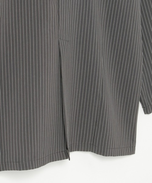 notch.（ノッチ）の「ストライプテーラージャケット（テーラードジャケット・レディース・チャコール/グレー・M）」の12枚目の写真