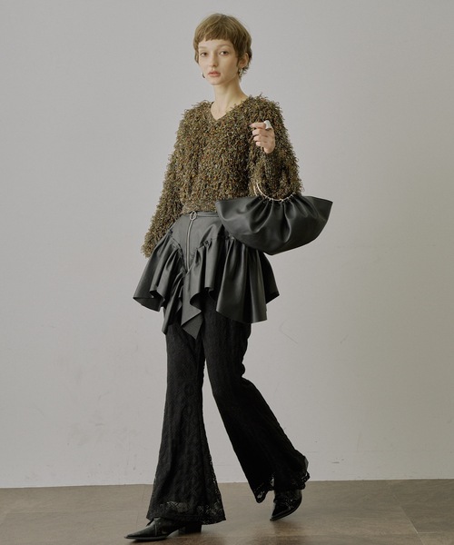 n.k atelier flower belt うさぎ付き　フリルベルト n.k atelier flower belt うさぎ付き フリルベルト