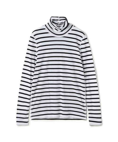 GALERIE VIE(ギャルリー ヴィー)の「パウダーコットン タートルネックプルオーバー(Tシャツ/カットソー・レディース・ホワイト系その他/ホワイト/ブラック/ネイビー/ホワイト系その他2/チャコールグレー/ライトグレー・FREE)」の3枚目の写真
