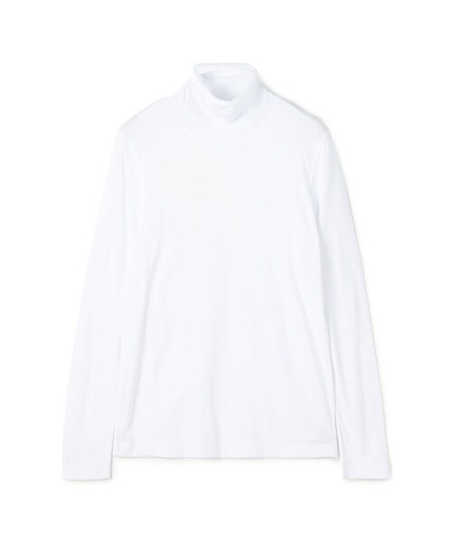 GALERIE VIE(ギャルリー ヴィー)の「パウダーコットン タートルネックプルオーバー(Tシャツ/カットソー・レディース・ホワイト系その他/ホワイト/ブラック/ネイビー/ホワイト系その他2/チャコールグレー/ライトグレー・FREE)」の2枚目の写真