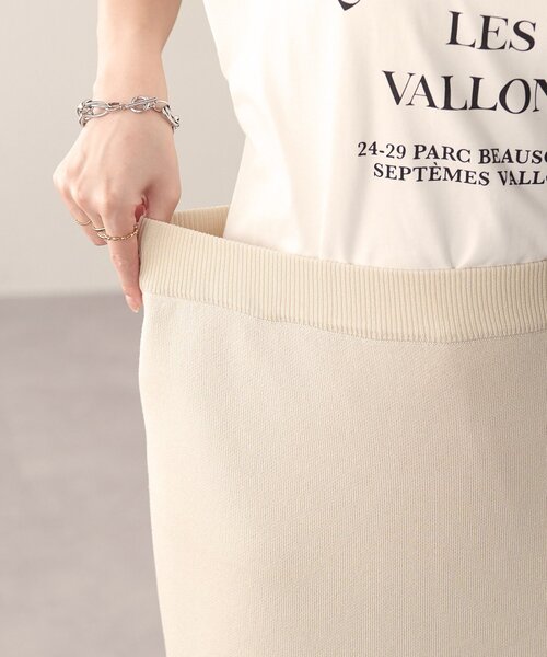 DISCOAT(ディスコート)の「【伸縮性◎/手洗い可能/前後2WAY】ナローニットスカート(スカート・レディース・レッド/ブラック/チャコールグレー/アイボリー・FREE)」の18枚目の写真