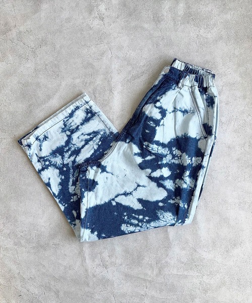 BIG FIELD（ビッグフィールド）の「デニムミリタリータックパンツ/おとな（デニムパンツ・レディース・ブラック/ブルー・160cm）」の2枚目の写真