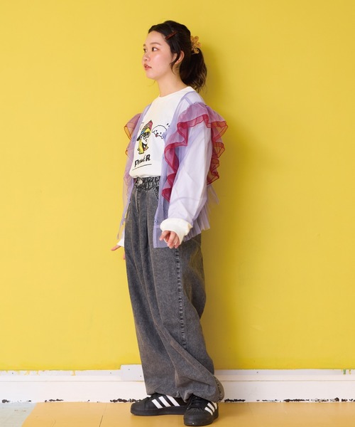 BIG FIELD（ビッグフィールド）の「デニムミリタリータックパンツ/おとな（デニムパンツ・レディース・ブラック/ブルー・160cm）」の10枚目の写真