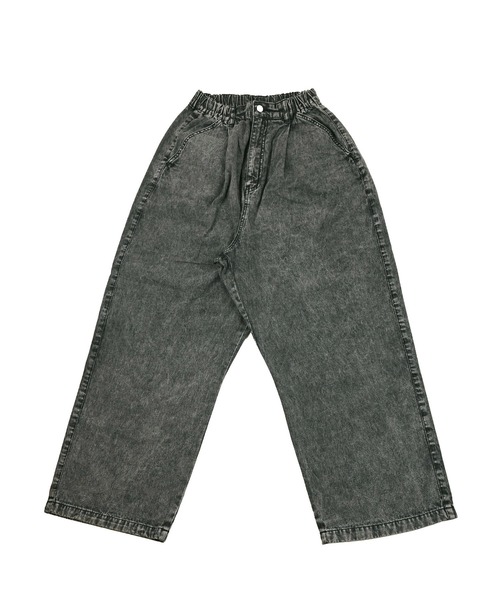 BIG FIELD（ビッグフィールド）の「デニムミリタリータックパンツ/おとな（デニムパンツ・レディース・ブラック/ブルー・160cm）」の4枚目の写真