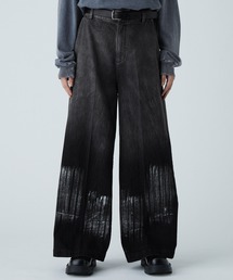 VELNUS（ベルナス）の「【VELNUS】Vintage design gradation crack wide flare denim/ヴィンテージデザイン グラデーションクラック ワイドフレアデニム（デニムパンツ・メンズ）」
