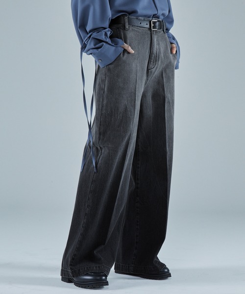 【Vintage】デザインデニムパンツ design denim pants CLEL】Vintage Design Pantalon Denim Pants/ヴィンテージ