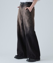 VELNUS（ベルナス）の「【VELNUS】Vintage design gradation crack wide flare denim/ヴィンテージデザイン グラデーションクラック ワイドフレアデニム（デニムパンツ）」