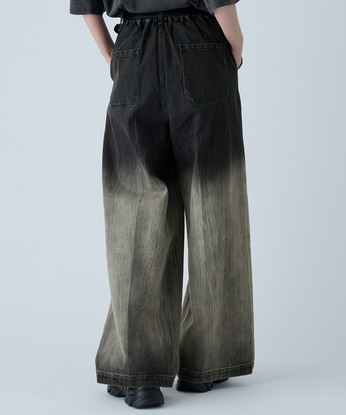 VELNUS(ベルナス)の「【VELNUS】Vintage design gradation crack wide flare denim/ヴィンテージデザイン グラデーションクラック ワイドフレアデニム(デニムパンツ・メンズ・ブルー/ブラック/グレー/ライトブルー/ブラウン/ベージュ/ブラック系・S/M/L)」の11枚目の写真