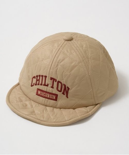 b・ROOM（ビールーム）の「キルティング刺繍キャップ（キャップ・キッズ・ブルー/アイボリー/モスグリーン/ベージュ/チャコール・54cm）」の3枚目の写真