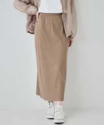SHOO・LA・RUE | 【洗える】Iラインですっきり見え リブナロースカート(スカート)