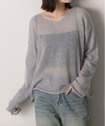 オーバーシルエット モヘアシアーニット