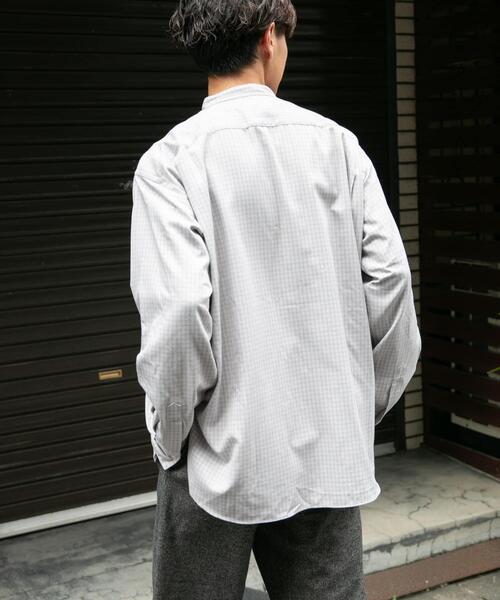 FORK&SPOON（フォークアンドスプーン）の「FORK&SPOON　TRWバンドカラーシャツ（シャツ/ブラウス・メンズ・ブルー系その他/グレー系その他/ブラウン系その他・4/5）」の6枚目の写真