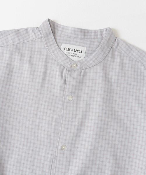 FORK&SPOON（フォークアンドスプーン）の「FORK&SPOON　TRWバンドカラーシャツ（シャツ/ブラウス・メンズ・ブルー系その他/グレー系その他/ブラウン系その他・4/5）」の11枚目の写真