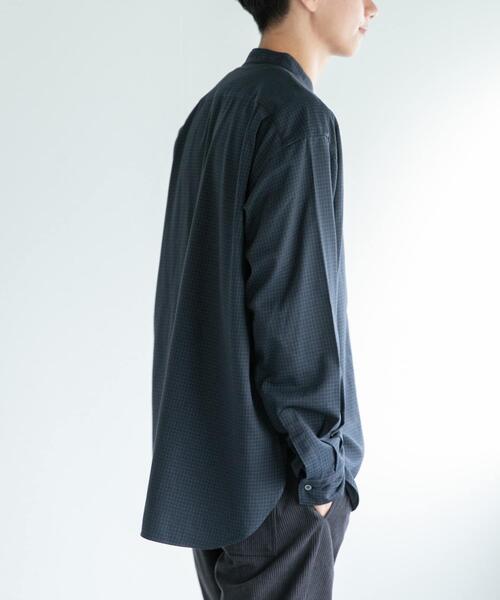 FORK&SPOON（フォークアンドスプーン）の「FORK&SPOON　TRWバンドカラーシャツ（シャツ/ブラウス・メンズ・ブルー系その他/グレー系その他/ブラウン系その他・4/5）」の14枚目の写真