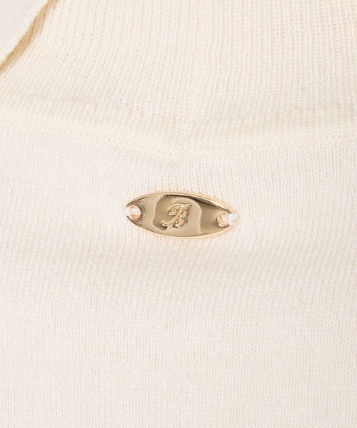 BARNYARDSTORM（バンヤードストーム）の「BARNYARDSTORM / タートルスリットニット【WEB限定カラー・WEB限定サイズL】ハンドウォッシャブル（ニット/セーター・レディース・ブラック/オフホワイト/グリーン/ホワイト×ブラック/グレー系その他/チャコール/レッド・S/M/L）」の10枚目の写真