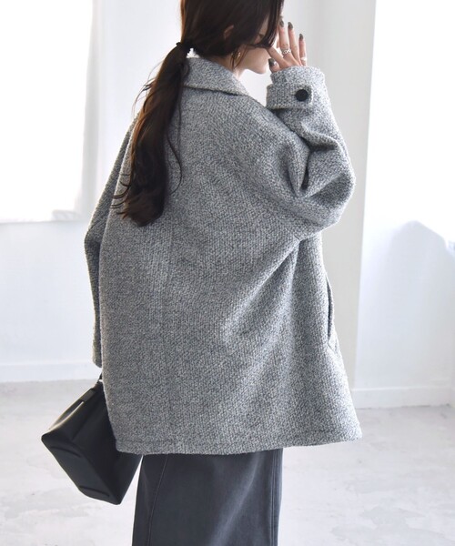 kolor テックツイードボンディングコート quaranciel（カランシエル）の「quaranciel: ツイード ボンディング