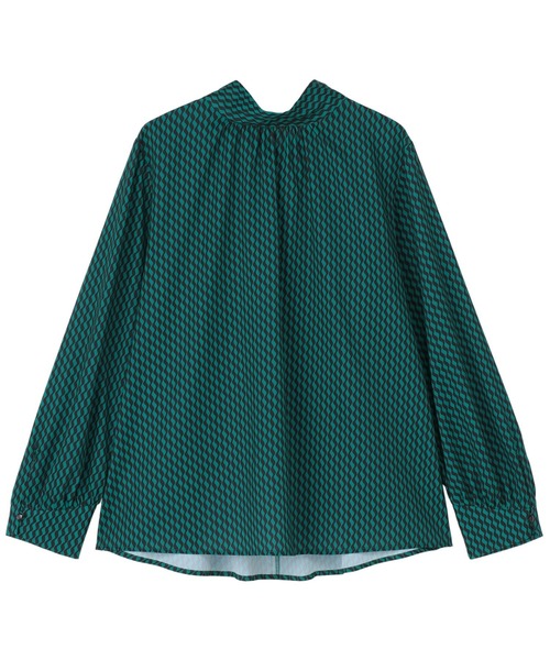 TOKYO SHIRTS(トウキョウシャツ)の「リボンボウタイ 2WAYレディース長袖ブラウス(Tシャツ/カットソー・レディース・ブラック/グリーン・M/L/LL)」の11枚目の写真