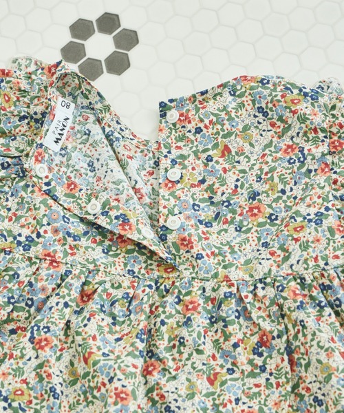 pairmanon(ペアマノン)の「【ベビー】スクエアフリル セットアップ(その他ベビーウェア・キッズ・ブルー/ベージュ/ベージュ系その他・70/80)」の7枚目の写真