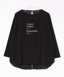 Q | バックスリットロンT(Tシャツ/カットソー)