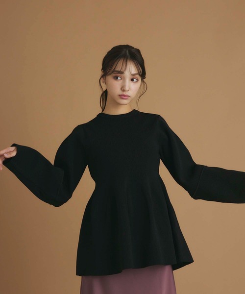 ペプラムニットチュニック（ニット/セーター）｜fifth（フィフス）の