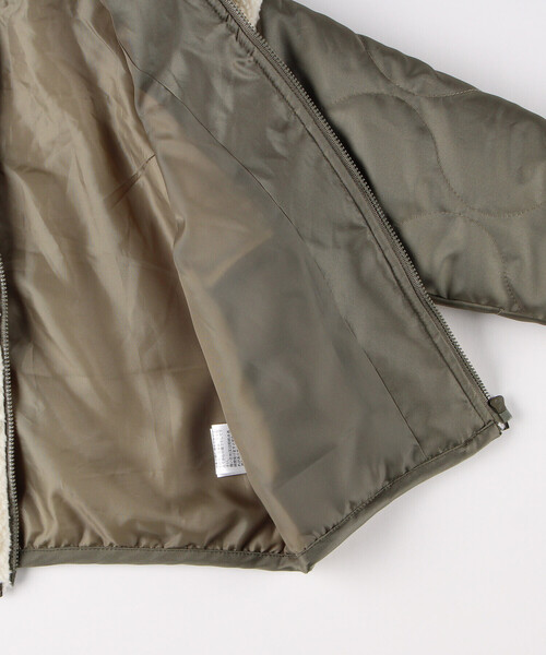 COMME CA ISM（コムサイズム）の「ボア×キルトタフタ 中綿ブルゾン（ブルゾン・キッズ・カーキ系/ブラック・110cm/120cm/130cm/140cm/150cm/100cm）」の11枚目の写真