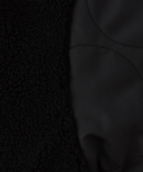 COMME CA ISM（コムサイズム）の「ボア×キルトタフタ 中綿ブルゾン（ブルゾン・キッズ・カーキ系/ブラック・110cm/120cm/130cm/140cm/150cm/100cm）」の12枚目の写真