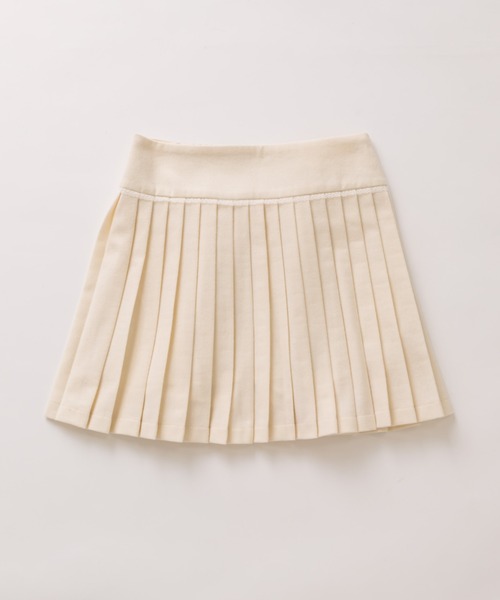 OLIVE des OLIVE（オリーブデオリーブ）の「ヨークレースミニプリーツスカート（スカート・レディース・ベージュ/チャコールグレー/オフホワイト・FREE）」の4枚目の写真