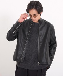 coca（coca）（コカ）の「フェイクレザーライダースジャケット（ライダースジャケット）」
