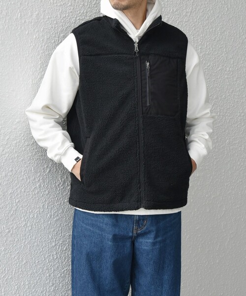 シップス エニィ（SHIPS any）/【WEB限定】SHIPS any:〈撥水加工〉3WAY フリースベスト セット スタンドカラー ブル セール】【WEB限定】SHIPS any:〈撥水加工〉3WAY フリースベスト