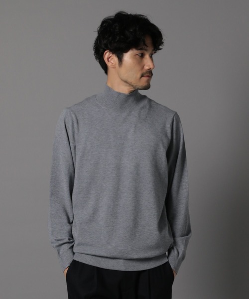 GLOBAL WORK(グローバルワーク)の「ハイネックプルオーバー/Salon de GW/133437(ニット/セーター・メンズ・ブラック/グレー系その他7/ホワイト・LARGE/MEDIUM/X-LARGE/SMALL)」の3枚目の写真