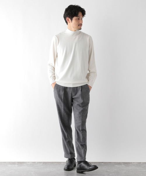 GLOBAL WORK(グローバルワーク)の「ハイネックプルオーバー/Salon de GW/133437(ニット/セーター・メンズ・ブラック/グレー系その他7/ホワイト・LARGE/MEDIUM/X-LARGE/SMALL)」の16枚目の写真