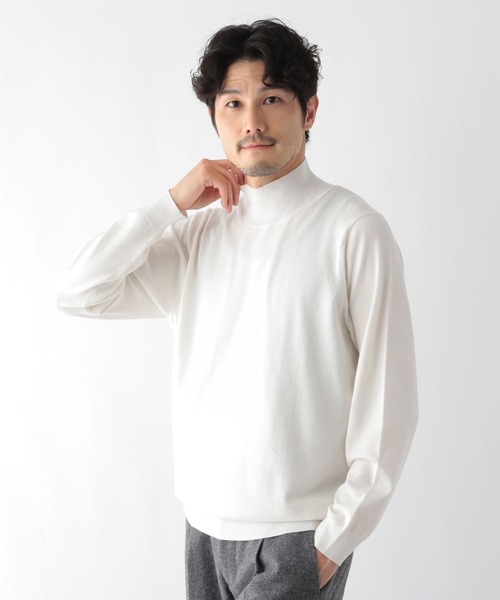 GLOBAL WORK(グローバルワーク)の「ハイネックプルオーバー/Salon de GW/133437(ニット/セーター・メンズ・ブラック/グレー系その他7/ホワイト・LARGE/MEDIUM/X-LARGE/SMALL)」の5枚目の写真