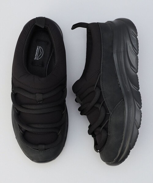 coen（コーエン）の「【C.Mt】撥水キルトモックシューズ（WEB限定サイズ）（スニーカー・レディース・ブラック/オフホワイト・S/M/L）」の5枚目の写真